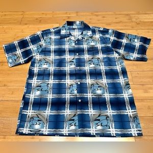 Vintage Y2K Southpole Button Up Shirt Men’s XL Rap Hip Hop Style Cartoon AOP
